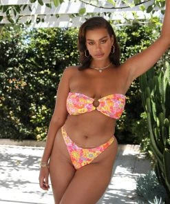 Kulani Kinis Strapless Bandeau Bikini Top - Sunny Sangria New Arrivals 21 Kulani Kinis Strapless Bandeau Bikini Top - Sunny Sangria New Arrivals