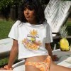 Kulani Kinis Hula Girl Crop Tee Shirt - Shell White 2 Kulani Kinis Hula Girl Crop Tee Shirt - Shell White