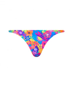 Kulani Kinis Bikini Bottoms Cheeky Braided Bikini Bottom - Rainbow Jungle