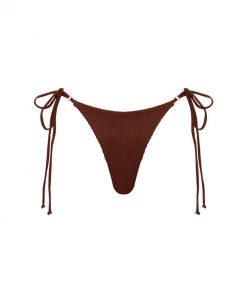 Kulani Kinis New Arrivals Thong Tie Side Bikini Bottom - Espresso Ribbed 15 Kulani Kinis New Arrivals Thong Tie Side Bikini Bottom - Espresso Ribbed