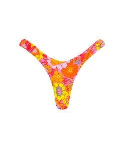 Kulani Kinis Retro Y Thong Bikini Bottom - Sunny Sangria New Arrivals