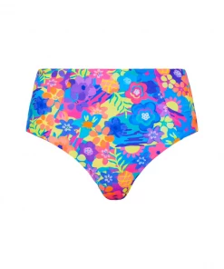 Kulani Kinis High Waist Panel Bikini Bottom - Rainbow Jungle 27 Kulani Kinis High Waist Panel Bikini Bottom - Rainbow Jungle