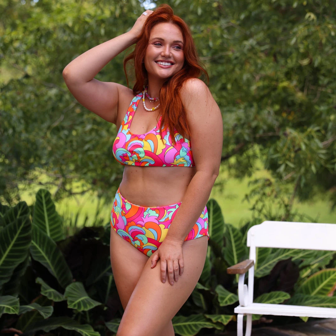 Kulani Kinis High Waist Panel Bikini Bottom - Juicy Fruit New Arrivals 4 Kulani Kinis High Waist Panel Bikini Bottom - Juicy Fruit New Arrivals