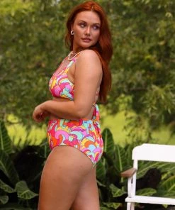 Kulani Kinis Crop Tie Back Bikini Top - Juicy Fruit New Arrivals