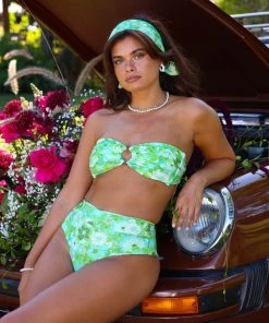 Kulani Kinis Strapless Bandeau Bikini Top - Appletini