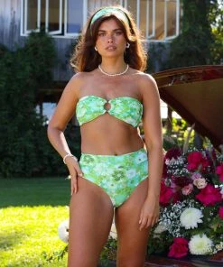 Kulani Kinis High Hip Cheeky Bikini Bottom - Appletini 11 Kulani Kinis High Hip Cheeky Bikini Bottom - Appletini