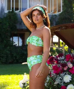 Kulani Kinis Strapless Bandeau Bikini Top - Appletini