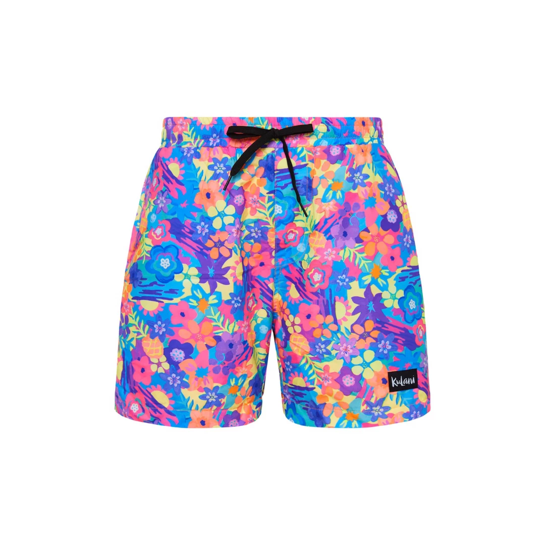 Kulani Kinis Men's Swim Trunks - Rainbow Jungle 7 Kulani Kinis Men's Swim Trunks - Rainbow Jungle