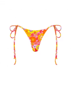 Kulani Kinis Thong Tie Side Bikini Bottom - Sunny Sangria New Arrivals