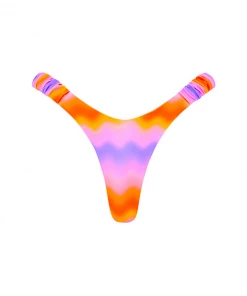 Kulani Kinis Retro Y Thong Bikini Bottom - Lava Lamp