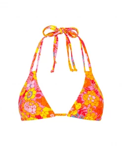 Kulani Kinis Halter Bralette Bikini Top - Sunny Sangria New Arrivals