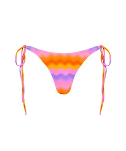 Kulani Kinis Full Coverage Tie Side Bikini Bottom - Lava Lamp