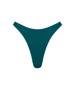 Kulani Kinis High Leg Vintage Bikini Bottom - Cactus Ribbed New Arrivals