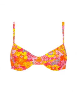 Kulani Kinis Ditzy Underwire Bra Bikini Top - Sunny Sangria 17 Kulani Kinis Ditzy Underwire Bra Bikini Top - Sunny Sangria