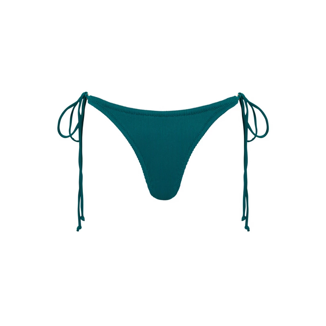 Kulani Kinis Full Coverage Tie Side Bikini Bottom - Cactus Ribbed 8 Kulani Kinis Full Coverage Tie Side Bikini Bottom - Cactus Ribbed