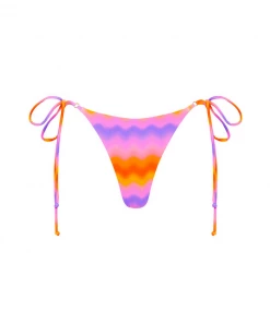 Kulani Kinis Thong Tie Side Bikini Bottom - Lava Lamp