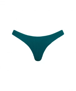 Kulani Kinis New Arrivals Minimal Full Coverage Bikini Bottom - Cactus Ribbed