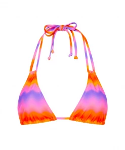 Kulani Kinis New Arrivals Halter Bralette Bikini Top - Lava Lamp