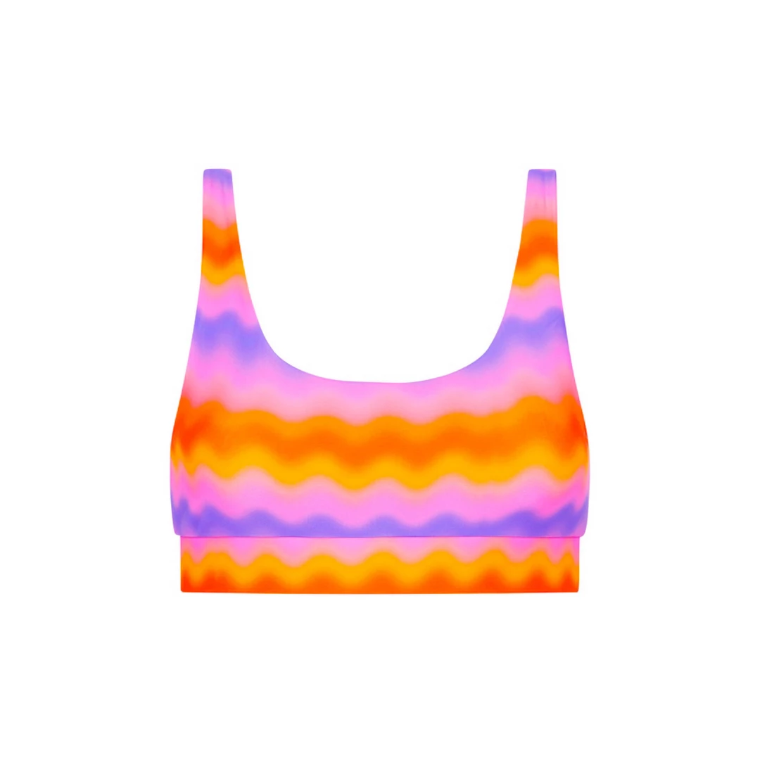 Kulani Kinis New Arrivals Long Crop Bikini Top - Lava Lamp 9 Kulani Kinis New Arrivals Long Crop Bikini Top - Lava Lamp