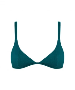 Kulani Kinis Scoop Triangle Bikini Top - Cactus Ribbed Shop Daisies & Daggers