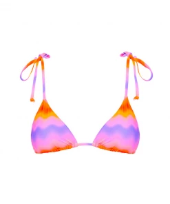 Kulani Kinis Padded Bralette Bikini Top - Lava Lamp