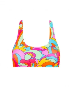 Kulani Kinis Crop Tie Back Bikini Top - Juicy Fruit New Arrivals