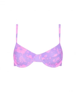 Kulani Kinis Ditzy Underwire Bra Bikini Top - Hibiscus Haze