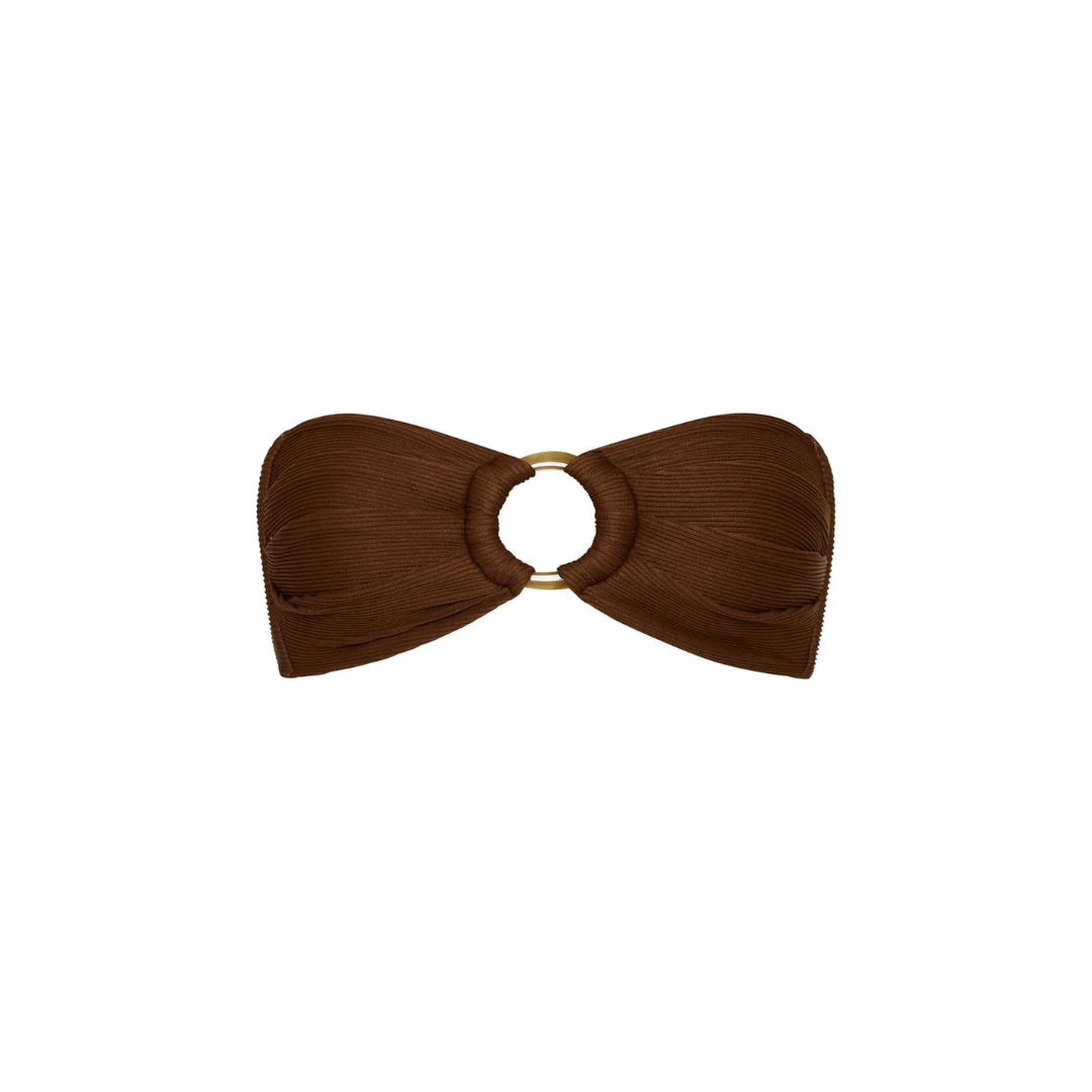 Kulani Kinis Strapless Bandeau Bikini Top - Espresso Ribbed New Arrivals 11 Kulani Kinis Strapless Bandeau Bikini Top - Espresso Ribbed New Arrivals
