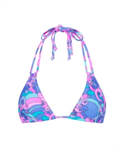 Kulani Kinis New Arrivals Halter Bralette Bikini Top - Razzleberry