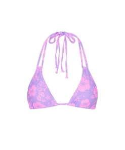 Kulani Kinis Halter Bralette Bikini Top - Hibiscus Haze New Arrivals