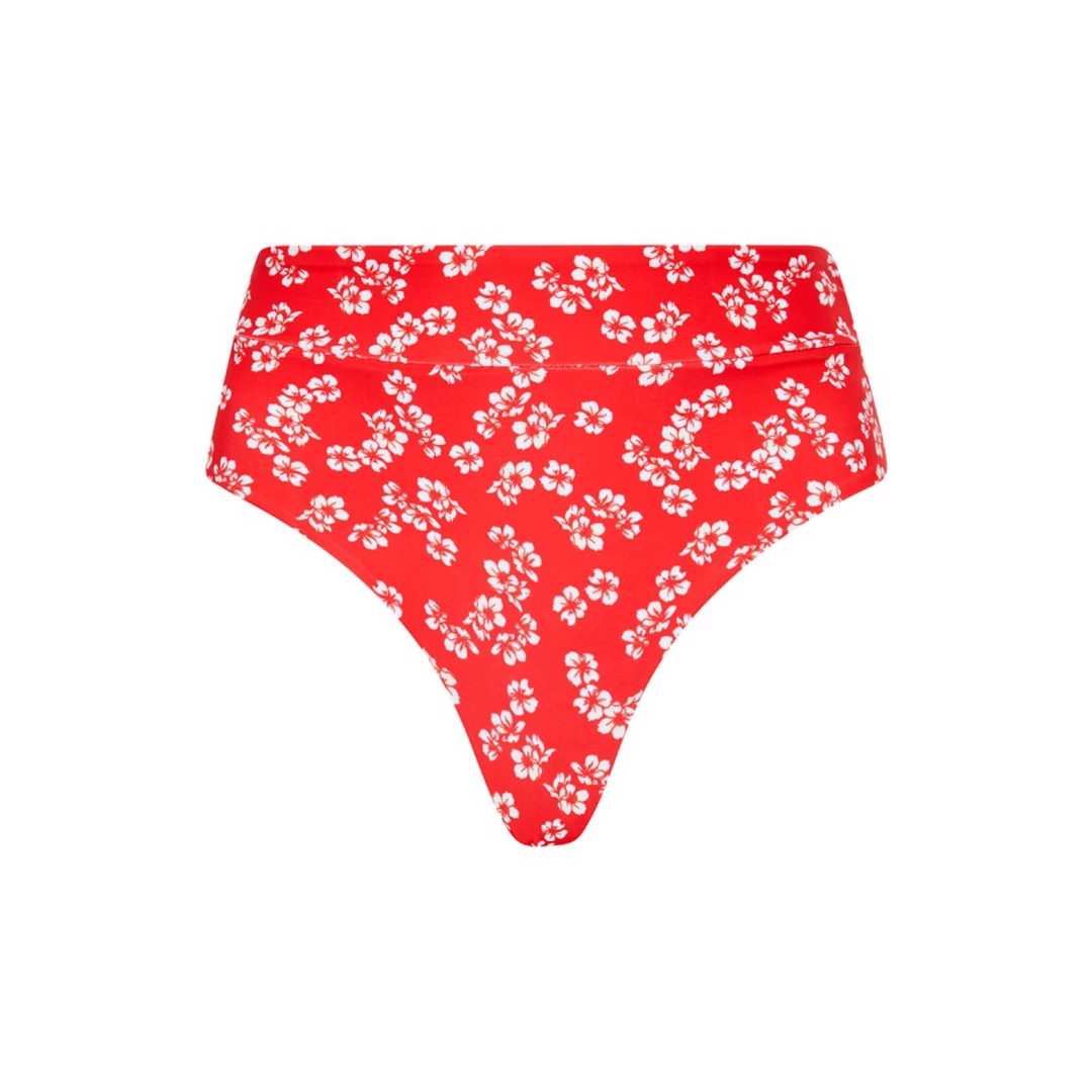 Kulani Kinis High Hip Cheeky Bikini Bottom - Aloha Punch 8 Kulani Kinis High Hip Cheeky Bikini Bottom - Aloha Punch