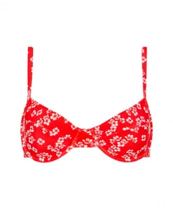 Kulani Kinis Ditzy Underwire Bra Bikini Top - Aloha Punch Bikini Tops