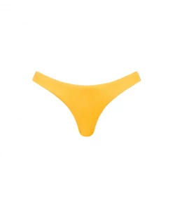 Kulani Kinis Minimal Cheeky Bikini Bottom - Mango Ribbed