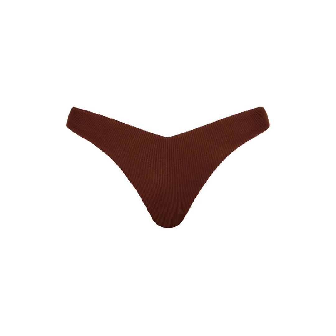 Kulani Kinis New Arrivals Y Cheeky Bikini Bottom - Espresso Ribbed 10 Kulani Kinis New Arrivals Y Cheeky Bikini Bottom - Espresso Ribbed