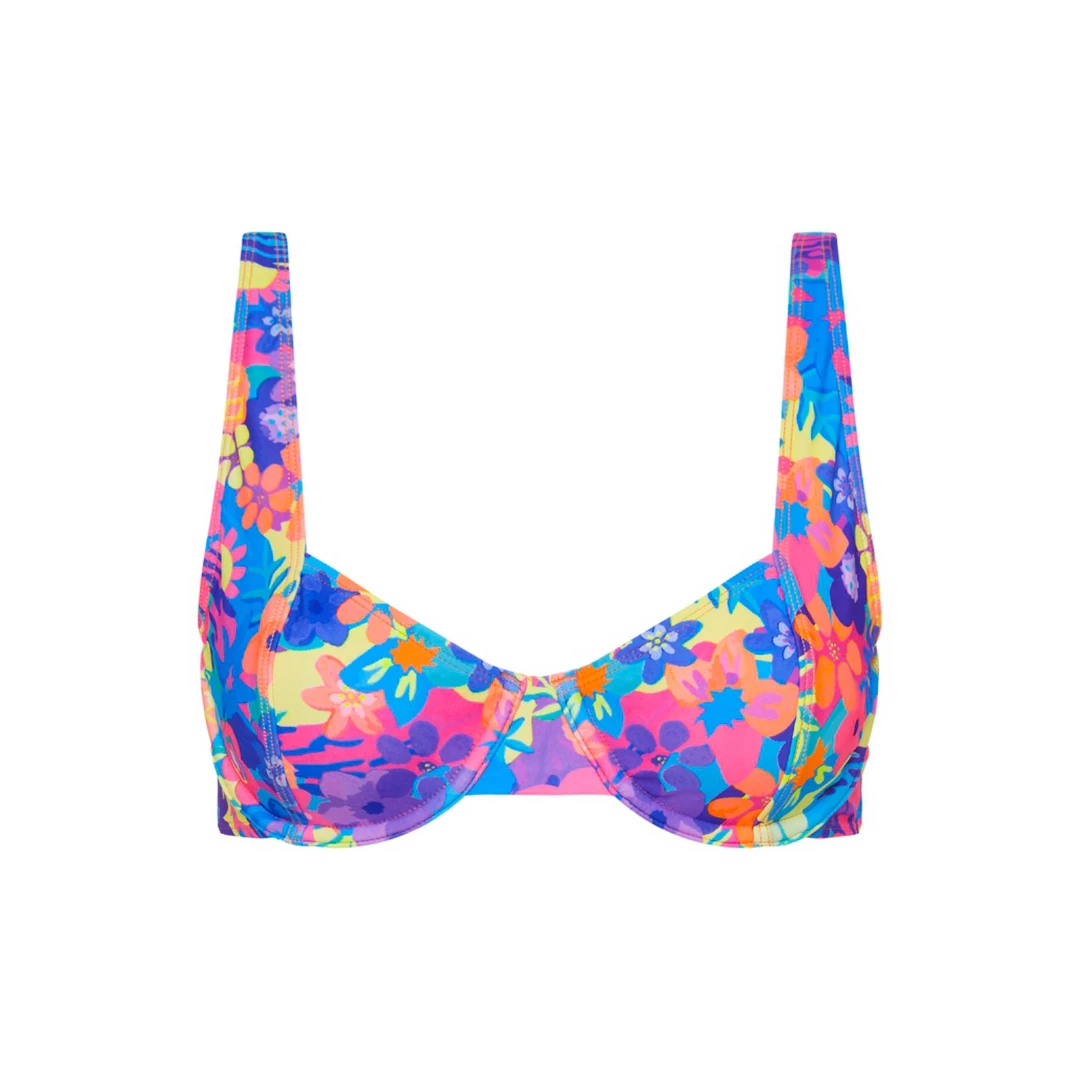 Kulani Kinis Bikini Tops Underwire Bralette Bikini Top - Rainbow Jungle 9 Kulani Kinis Bikini Tops Underwire Bralette Bikini Top - Rainbow Jungle