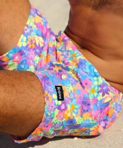 Kulani Kinis Men's Swim Trunks - Rainbow Jungle 9 Kulani Kinis Men's Swim Trunks - Rainbow Jungle