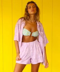Kulani Kinis New Arrivals Relaxed Linen Shorts - Hibiscus Haze 10 Kulani Kinis New Arrivals Relaxed Linen Shorts - Hibiscus Haze
