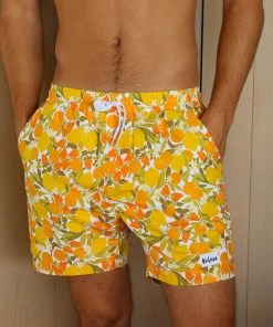 Kulani Kinis New Arrivals Men's Swim Trunks - Limoncello