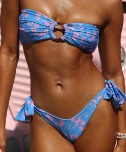 Kulani Kinis Bow Tie Side Bikini Bottom - Beachside Bloom Sale