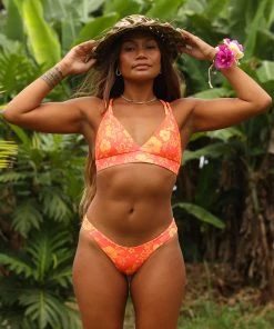 Kulani Kinis New Arrivals Triangle Cross Back Bikini Top - Lilo