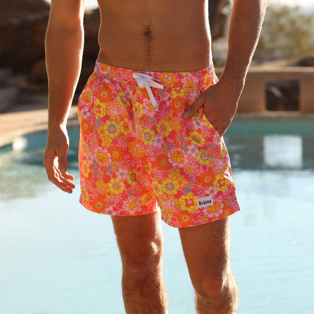 Kulani Kinis Men's Swim Trunks - Sunny Sangria New Arrivals 4 Kulani Kinis Men's Swim Trunks - Sunny Sangria New Arrivals