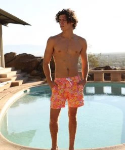Kulani Kinis Men's Swim Trunks - Sunny Sangria New Arrivals