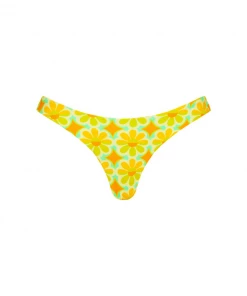 Kulani Kinis Minimal Full Coverage Bikini Bottom - Agave Glow