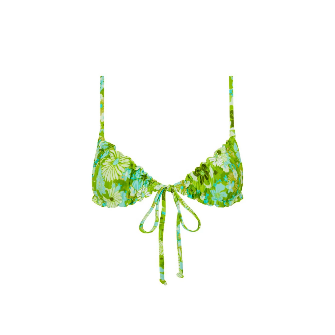 Kulani Kinis New Arrivals Ruched Bralette Bikini Top - Appletini 11 Kulani Kinis New Arrivals Ruched Bralette Bikini Top - Appletini