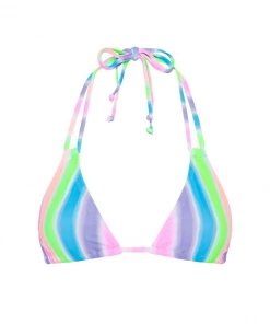 Kulani Kinis New Arrivals Halter Bralette Bikini Top - Fairy Floss