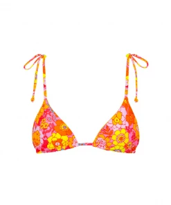 Kulani Kinis Padded Bralette Bikini Top - Sunny Sangria