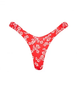 Kulani Kinis Bikini Bottoms Retro Y Thong Bikini Bottom - Aloha Punch