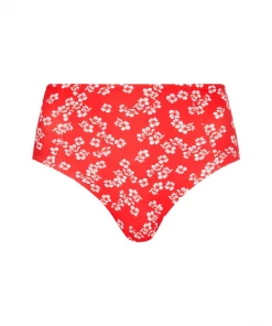 Kulani Kinis High Waist Panel Bikini Bottom - Aloha Punch Bikini Bottoms
