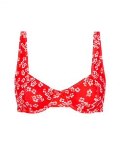 Kulani Kinis Underwire Bralette Bikini Top - Aloha Punch Bikini Tops