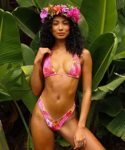 Kulani Kinis Halter Bralette Bikini Top - Island Romance